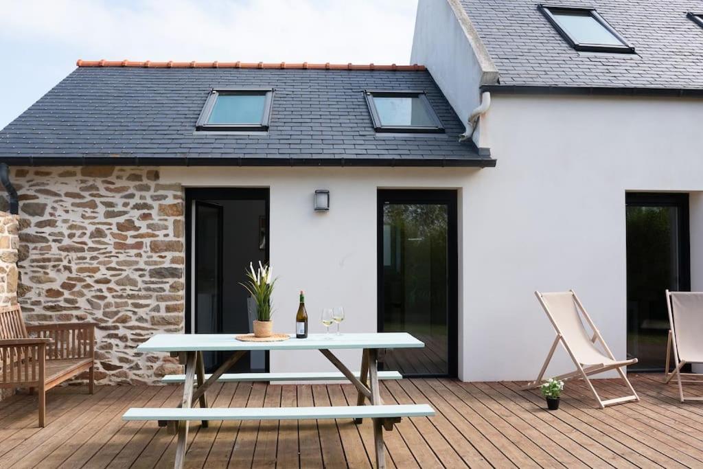 Jolie Maison De Vacances A 5 Mn A Pied Des Plages Landéda Exterior foto